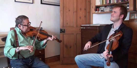 Dave Swarbrick & Sam Sweeney on the fiddle
